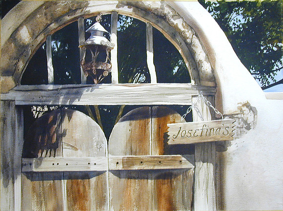 josefinas gate |watercolor | 22 x 30 SOLD - GICLEE AVAILABLE