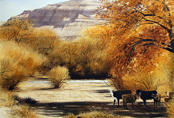 in the shade |watercolor | 14 x 20 SOLD - GICLEE AVAILABLE