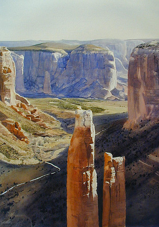 Above Spider Rock |watercolor | 39 x 29 SOLD