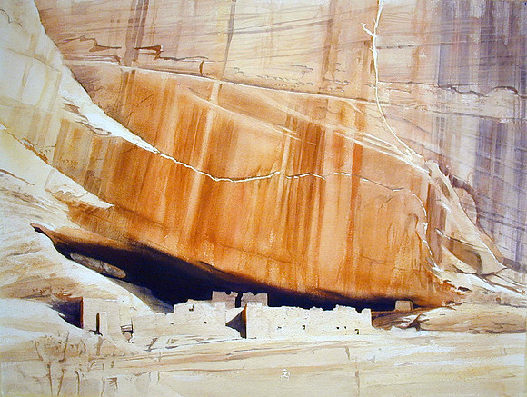 white house |watercolor | 30 x 40 SOLD - GICLEE AVAILABLE