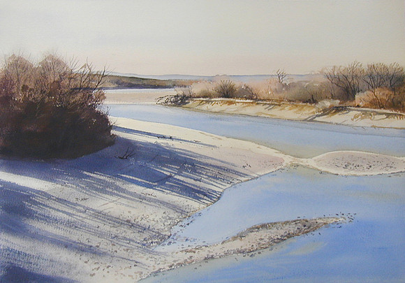 rio grand view |watercolor | 14 x 20 SOLD