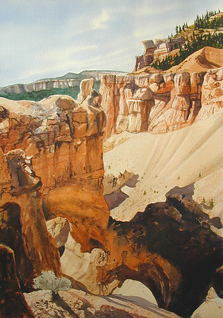 bryce arch |watercolor | 20 x 14 SOLD