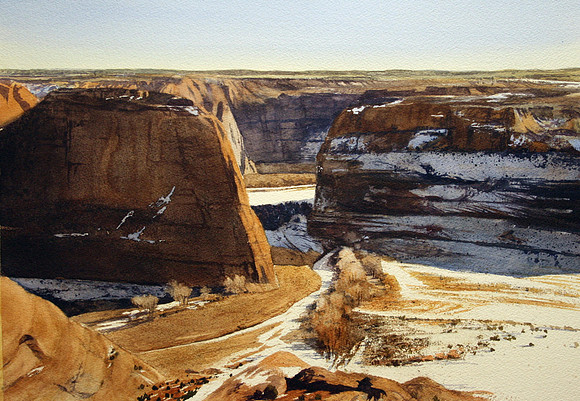 snow in canyon de chelly