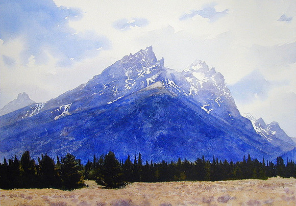 mountain light |watercolor | 14 x 20