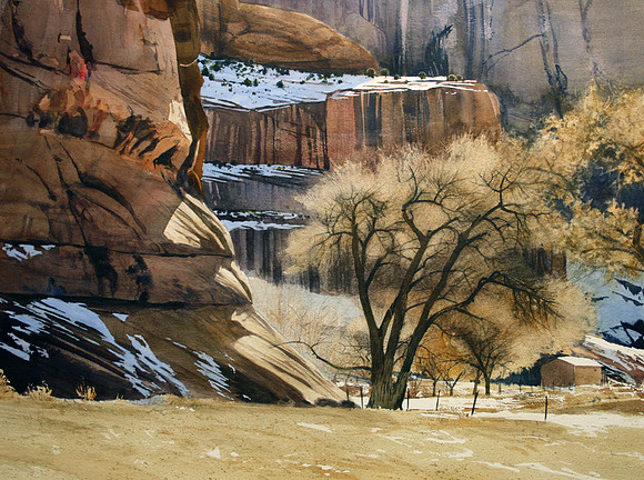 canyon walk | watercolor | 22 x 30 | GICLEE AVAILABLE