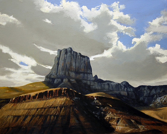 franklin mountains | ACRYLIC/CANVAS | 16 x 20 • S