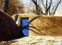 blue door | watercolor | 14 x 20 SOLD