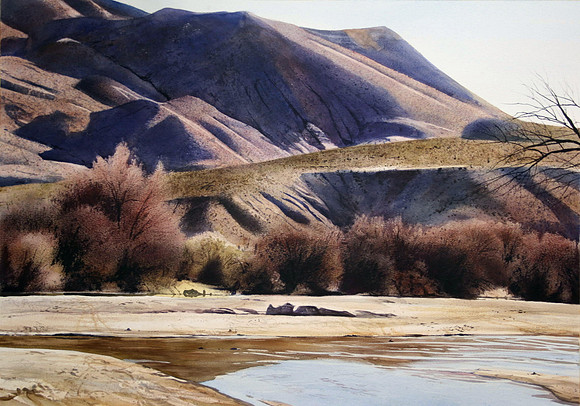 afternoon at the robledos |watercolor | 29 x 39