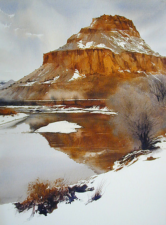 a zen moment |watercolor | 30 x 22 SOLD