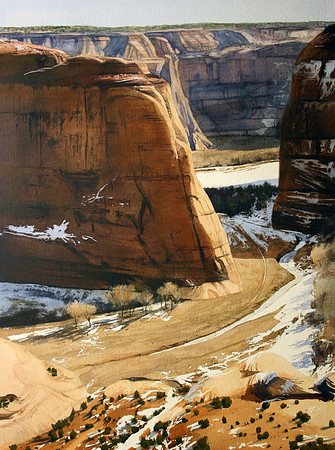 above the canyon | watercolor | 30 x 22 • SOLD