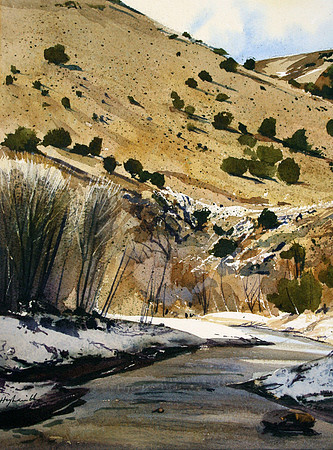 winding stream | watercolor | 12 x 9 SOLD