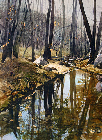 gila streamlet | watercolor | 12 x 9 SOLD