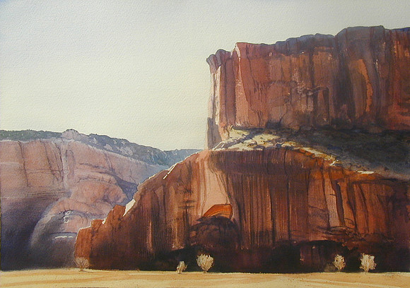 canyon wall |watercolor | 14 x 20