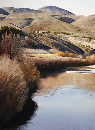 on the rio grande  | watercolor | 30 x 22 - GICLEE AVAILABLE • SOLD