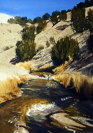 toward the ojo | watercolor | 20 x 14 SOLD
