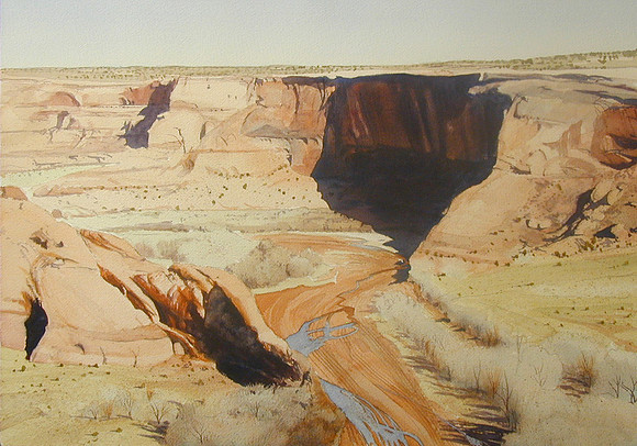 river below | watercolor | 14 x 20 SOLD