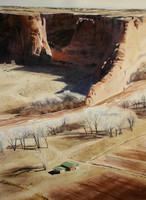 canyon farm | watercolor | 30 x 22