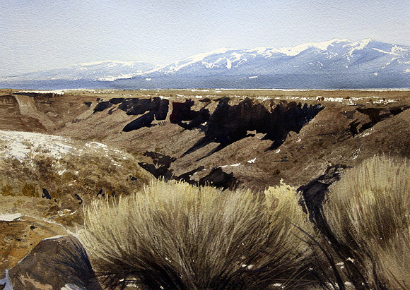 gorge | watercolor | 14 x 20 SOLD