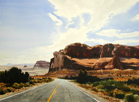 park highway | watercolor | 22 x 30 SOLD