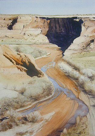 river tracks | watercolor | 20 x 14 SOLD - GICLEE AVAILABLE