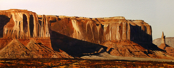 through the ages | watercolor | 12 x 30 SOLD
