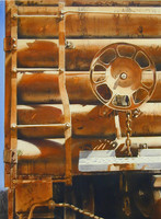 railroad car |watercolor | 30 x 22 SOLD