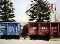 train at antonito |watercolor | 22 x 30 SOLD-GICLEE AVAILABLE