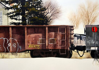 grafitti |watercolor | 10 x 16