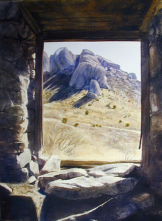 room with a view |watercolor | 30 x 22 SOLD