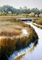 Jennies Marsh | watercolor | 20 x 14 SOLD