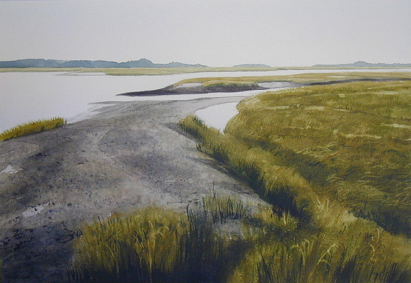 windswept grasses | watercolor | 14 x 20 SOLD