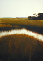 marsh glow | watercolor | 20 x 14 SOLD