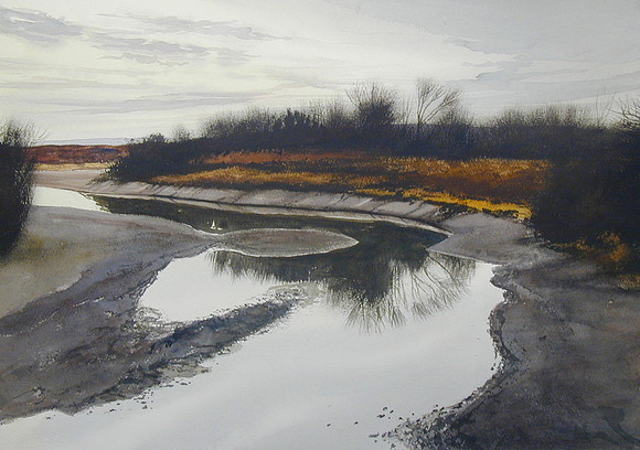 a still morning |watercolor | 14 x 20 SOLD