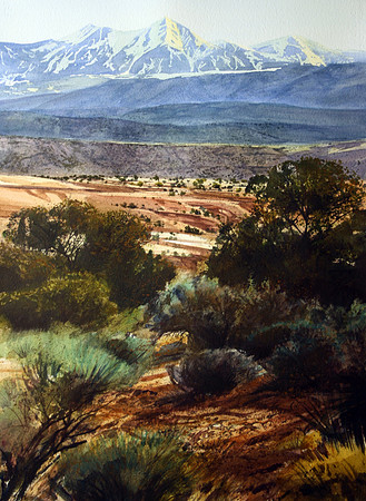 la sal range | watercolor |30 x 22 • SOLD
