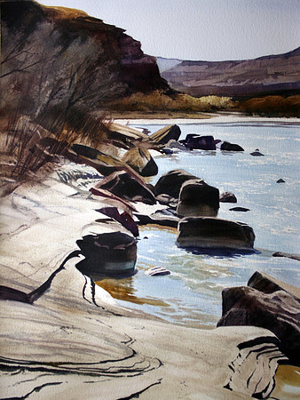 along the san juan  | watercolor | 30 x 22