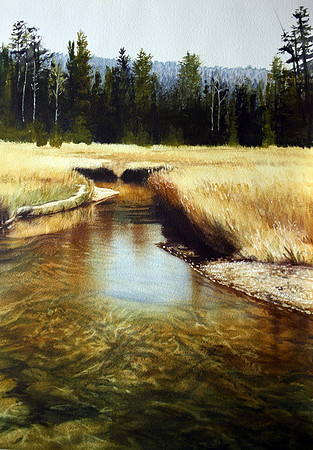 quiet spot | watercolor | 20 x 14