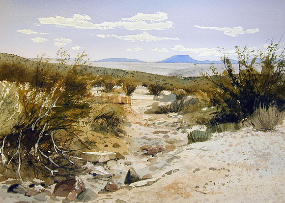 desert walk |watercolor | 14 x 20 SOLD