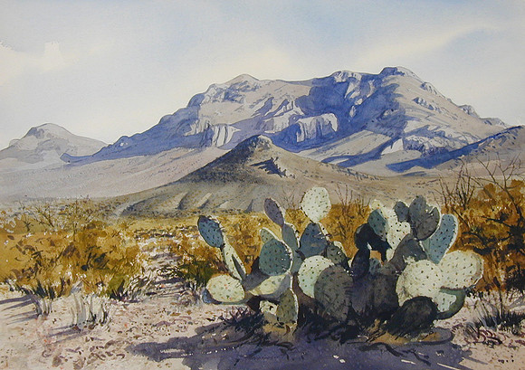 dona ana mountains |watercolor | 14 x 20 SOLD - GICLEE AVAILABLE