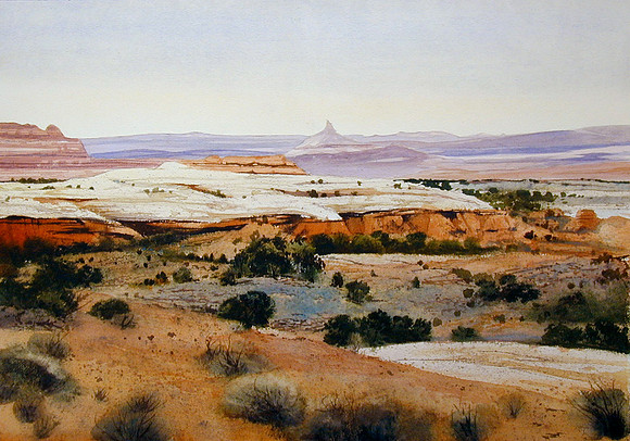 across the distance |watercolor | 14 x 20
