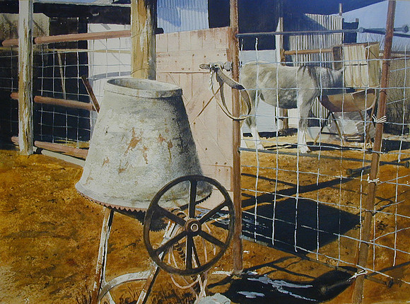 feeding time |watercolor | 22 x 30