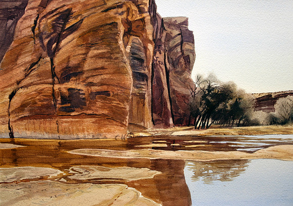 canyon patterns | watercolor | 14 x 20