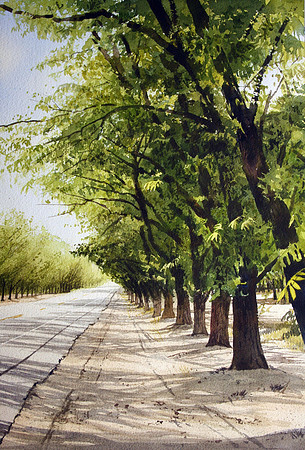 a summer day |watercolor | 20 x 14 SOLD