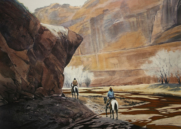 the ride home | watercolor | 14 x 20 • SOLD