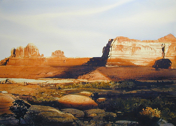 canyonland glow |watercolor | 22 x 30