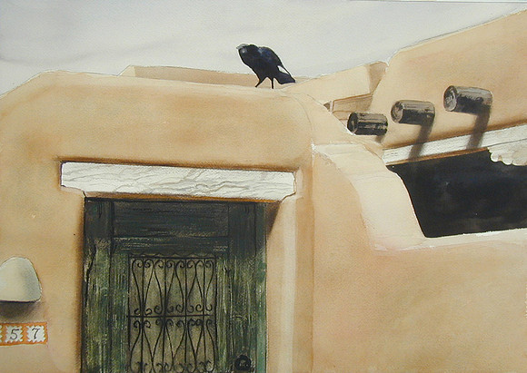 blackbird |watercolor | 14 x 20