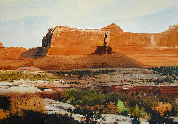 canyonland shadow |watercolor | 14 x 20 SOLD
