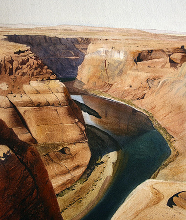 above the bend |watercolor | 19 x 15 SOLD
