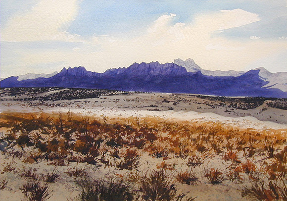 cloud shadows |watercolor | 14 x 20