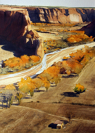 autumn in the canyon | watercolor | 20 x 14 SOLD