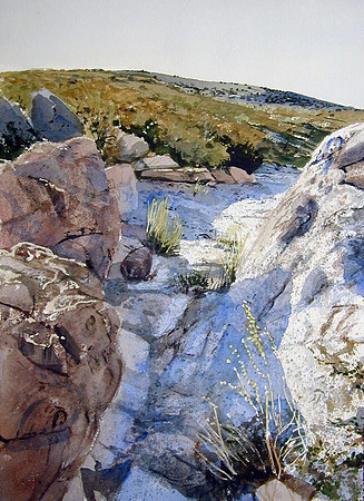 canyon light |watercolor | 20 x 14